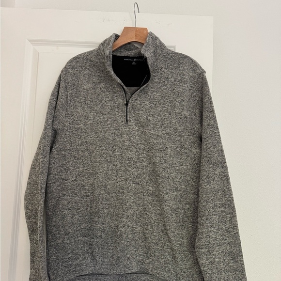 Beverly Hills Polo Club men’s grey quart zip pullover sweatshirt sweater medium - Picture 1 of 4